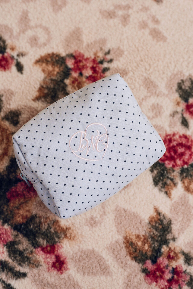 Beauty Bag Medium, LISA POLKA DOT VIOLET BLUE