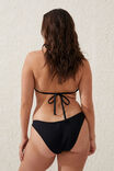 High Side Brazilian Seam Bikini Bottom, BLACK CRINKLE - alternate image 3