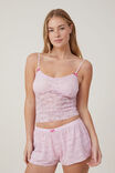 Enchanted Butterfly Lace Cami, SOFT ROSE - alternate image 1