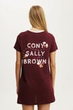 Relaxed Graphic T-Shirt Nightie, LCN LIN/LINE FRIENDS CONY IN LOVE - example image 3