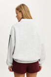 Plush Oversized Rugby Sweatshirt, CLOUDY GREY MARLE - example image 3