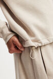Plush Essential Half Zip Jumper, SESAME MARLE - example image 2