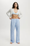 Personalised Boyfriend Boxer Pant, LIGHT BLUE/WHITE STRIPE - alternate image 2