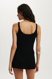 Lenni Knit Mini Dress, BLACK - example image 3