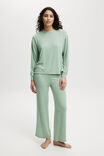 Super Soft Asia Fit Long Sleeve Top, WASHED MINT - alternate image 4