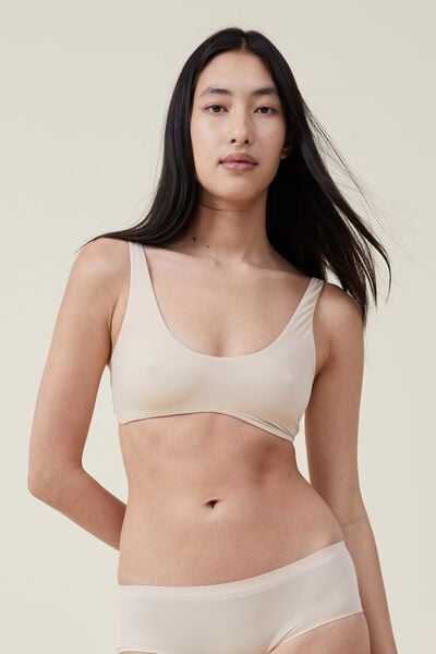The Smoothing Wave Padded Bralette, FRAPPE
