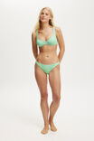 Full Bikini Bottom, GEORGETTE FLORAL GREENS - alternate image 1