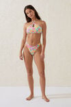 Refined High Side Brazilian Bikini Bottom, CELESTE FLORAL/WHITE - alternate image 1