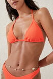 Slider Triangle Bikini Top, VIBRANT ORANGE CRINKLE - alternate image 2