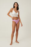 Stretch Lace Thong Brief, DIGITAL ORCHID - alternate image 1