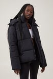 The Recycled Mother Puffer Jacket 3.0, BLACK - alternate image 1