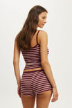 Dreamy Soft Boyshort, JEAN STRIPE SOFT MOCHA/GINGERBERRY - example image 3