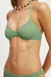 Halter Balconette Bikini Top, FROSTED JADE WAFFLE - example image 2