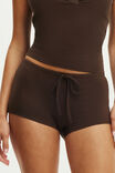 Dreamy Soft Tie Micro Short, TOFFEE BEAN - example image 2