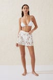 The Floral Vacation Beach Short, WHITE FLORAL - alternate image 1