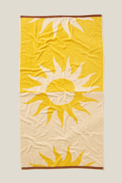 Cotton Beach Towel, SUMMER SUN