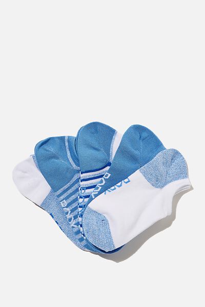Body 5Pk Low Cut Sock, ROYAL BLUE/ VIVID BLUE
