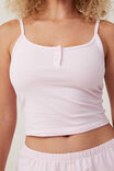 Peached Jersey Henley Cami, SOFT ROSE - alternate image 2