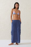 Utility Beach Maxi Skirt, WASHED INDIGO - alternate image 1