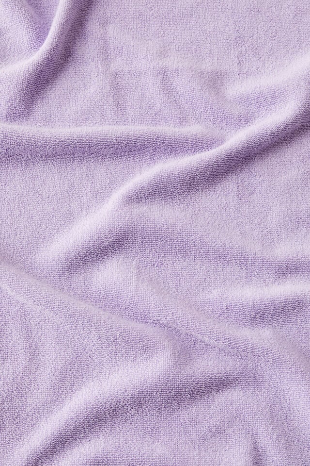 Plush Cotton Sweat Towel, PURPLE ROSE