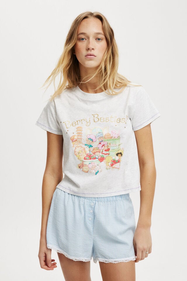 90S Sleep Tee, LCN SSC/STRAWBERRY SHORTCAKE BERRY BESTIES