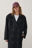 Winter Longline Coat, BLACK - alternate image 4