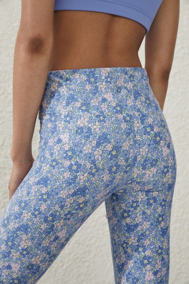 Ultra Soft V Front Full Length Tight Asia Fit, LEILA FLORAL BLUE
