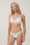 Everyday Lace Comfy G String, CREAM - alternate image 4