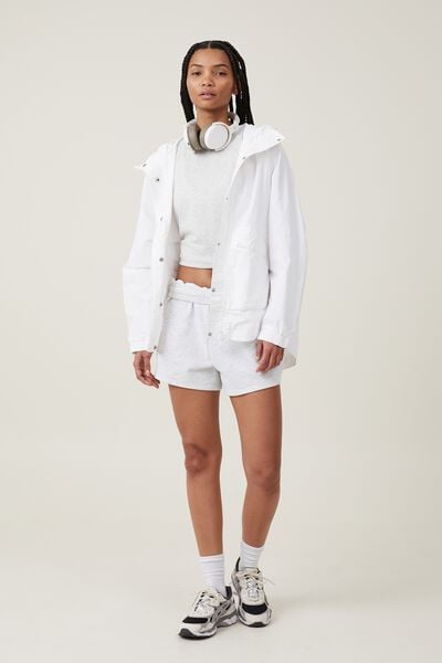 Jaqueta - Woven Packable Anorak, WHITE