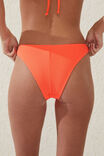 Refined High Side Brazilian Bikini Bottom, VIBRANT ORANGE CRINKLE - alternate image 2