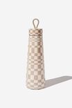 Chill Out Drink Bottle, IRREGULAR CHECKERBOARD PARCHMENT