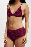 Rara Ruffle Cheeky Brief, BOYSENBERRY - alternate image 2