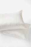 Satin Pillowcase Set, GARDENIA - alternate image 1