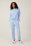 Super Soft Relaxed Slim Pant, CARLI DITSY FLORAL BLUE - alternate image 1