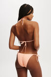 Fixed Tie Side Brazilian Bikini Bottom, PEACH DREAM CRINKLE - alternate image 3