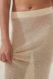 Crochet Beach Maxi Skirt, NEUTRAL - alternate image 4