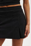 Ultra Soft Fitted Pleat Skirt, BLACK - alternate image 2