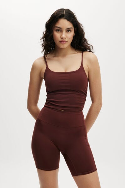 Regata - Ultra Soft Ruched Side Tank, CAPPUCCINO