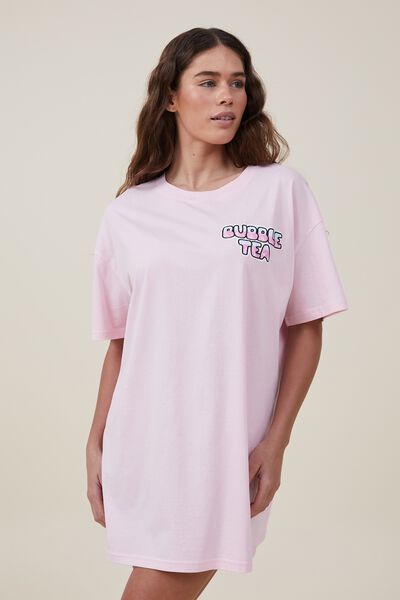 90S T-Shirt Nightie, BUBBLE TEA CUP