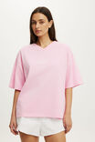 Active Graphic V-Neck Tee, PRISM PINK/RETRO - example image 1