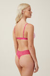 Everyday Lace G String Brief, PINK JELLY - alternate image 3