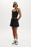 Ultra Soft Fitted Pleat Skirt, BLACK - alternate image 1