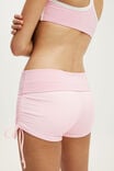 Ultra Soft Tie Side Roll Over Micro Short, CHERRY DREAM/PRISM PINK - example image 2