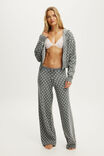Hooded Zip Up Knit Cardi, LOLA SPOT MID GREY MARLE/CLOUD DANCER - example image 4