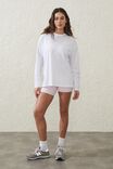 Active Essentials Long Sleeve Top, WHITE - alternate image 4