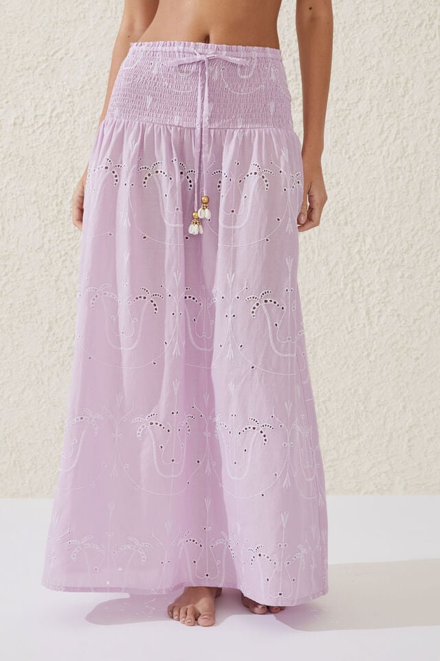 The Vacation Maxi Skirt, ORCHID BOUQUET PALM TREE