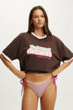 The Resort Oversized Tee, TOFFEE BEAN/ISLAND DREAM - example image 1