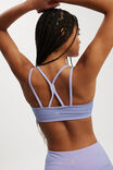 Strappy Sports Crop, PURPLE ROSE RIB - alternate image 2