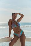 High Side Brazilian Seam Bikini Bottom, CHARLIE OMBRE GREEN SHIMMER - alternate image 1