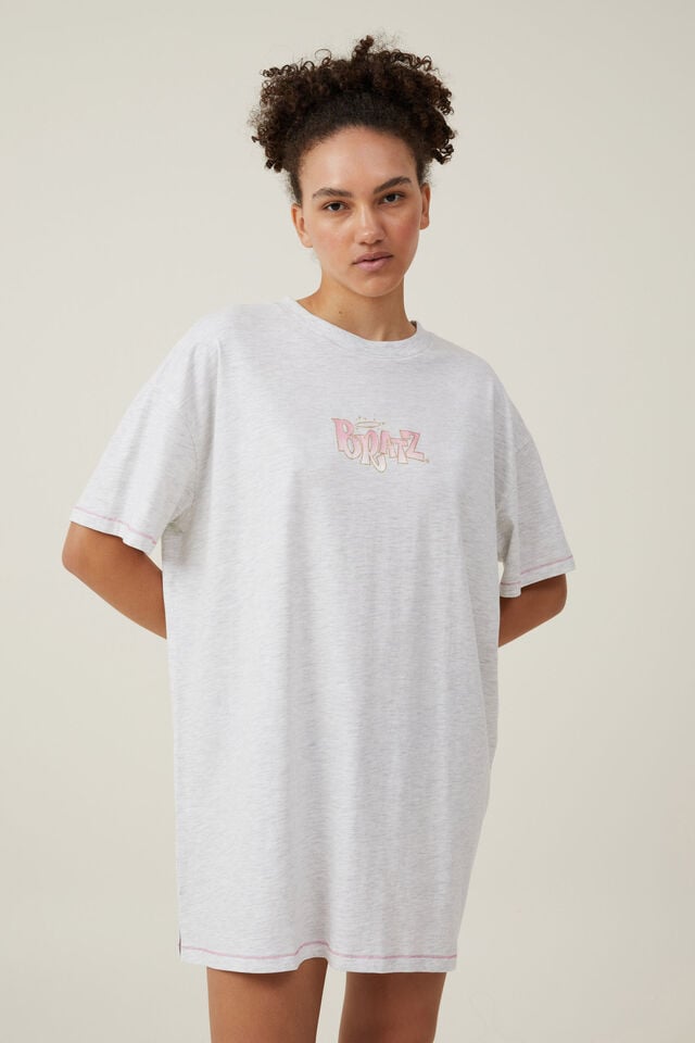 90S Graphic T-Shirt Nightie, LCN BTZ / BRATZ SLUMBER PARTY